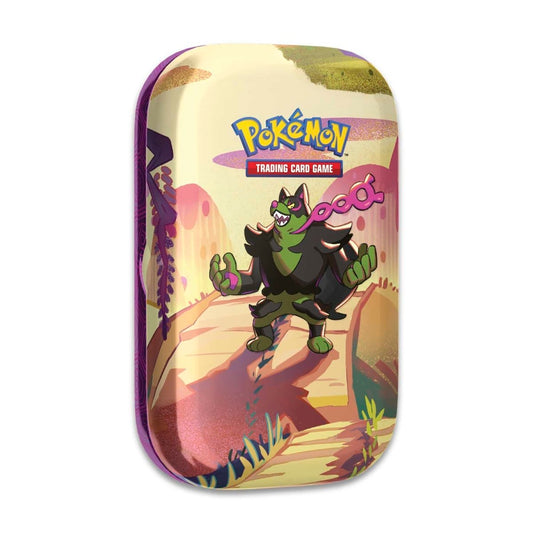 Pokemon TCG: Scarlet & Violet - Shrouded Fable Mini Tin  -  Okidogi (2 Booster Packs & 1 Sticker Sheet)