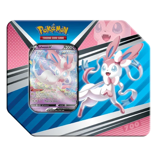 Pokemon Cards: 2022 Spring V Heroes Sylveon V Tin