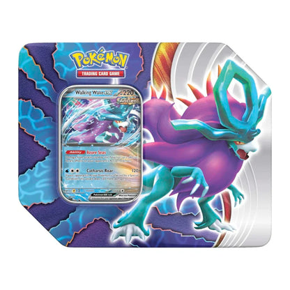 POKEMON TCG: PARADOX CLASH TIN: IRON LEAVES EX OR WALKING WAKE EX