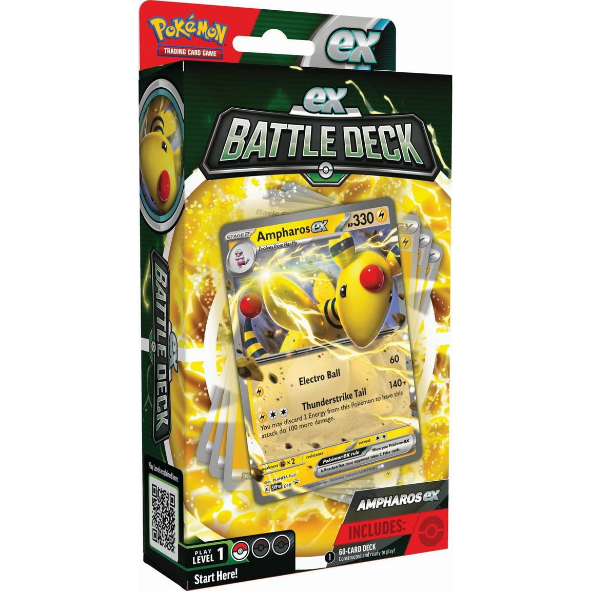 Pokemon TCG: Ampharos ex Battle Deck (Ready-to-Play 60-Card Deck)