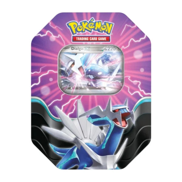 Pokémon TCG: Azure Legends Tin – Dialga ex (4 Booster Packs & 1 Foil Promo Card)