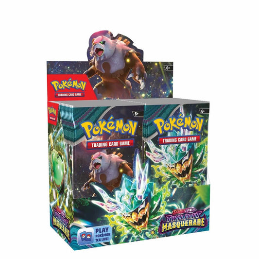 Pokémon TCG: Scarlet & Violet, Collectible Cards Twilight Masquerade Booster Display Box (36 Boosters)