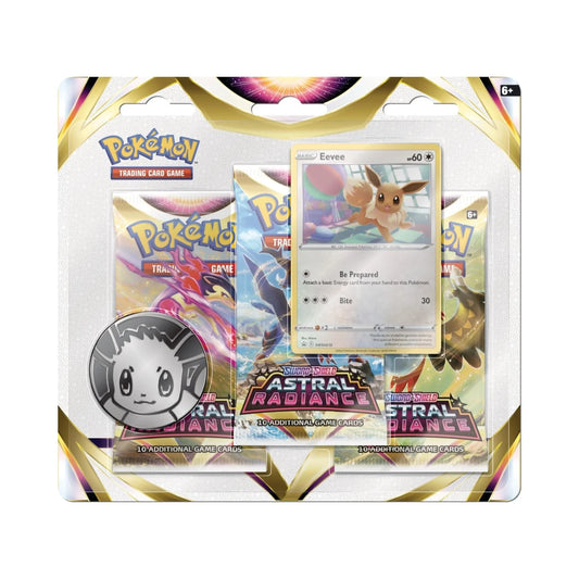 Pokemon Cards: SAS10 Astral Radiance 3pk Blister - Eevee