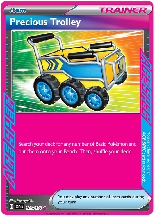 Pokemon Surging Sparks Card List - Precious Trolley Surging Sparks ACE SPEC Rare #185/191