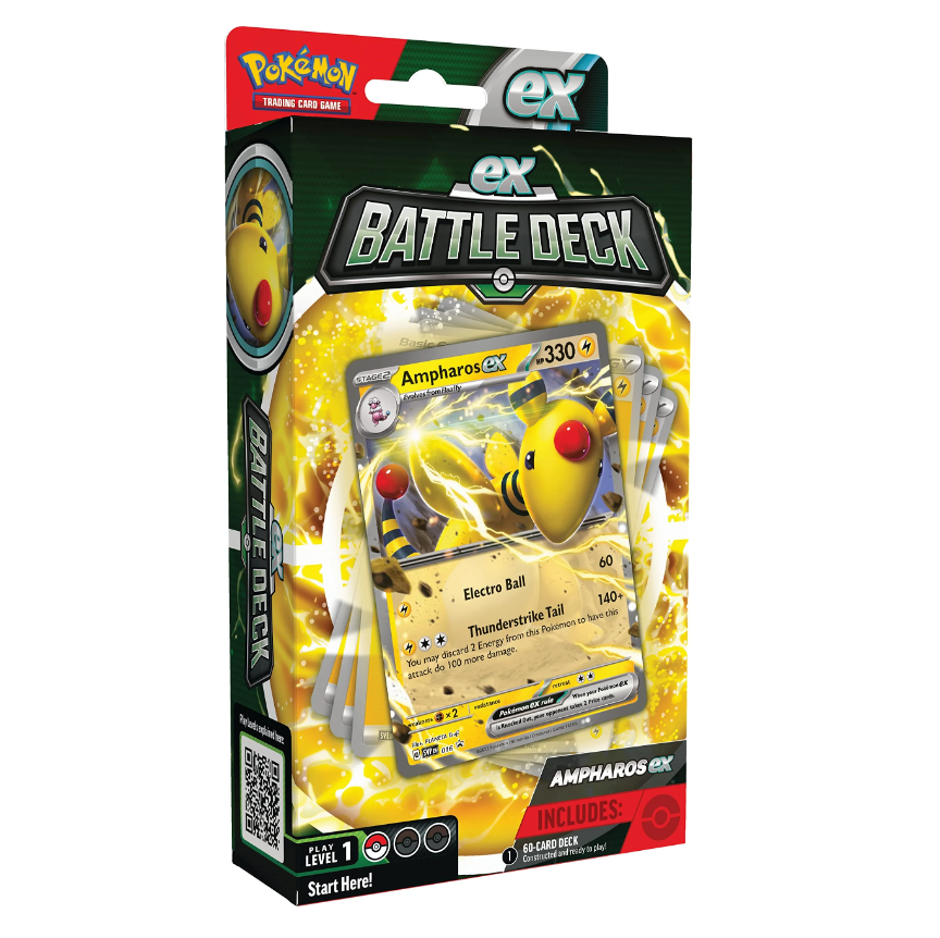 Pokemon TCG: Ampharos ex Battle Deck (Ready-to-Play 60-Card Deck)