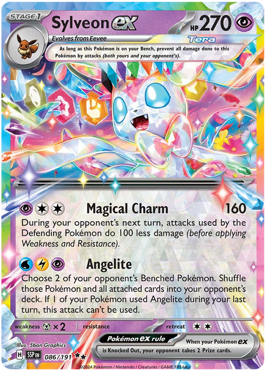 Pokemon Surging Sparks Card List - Sylveon ex Surging Sparks Double Rare #086/191