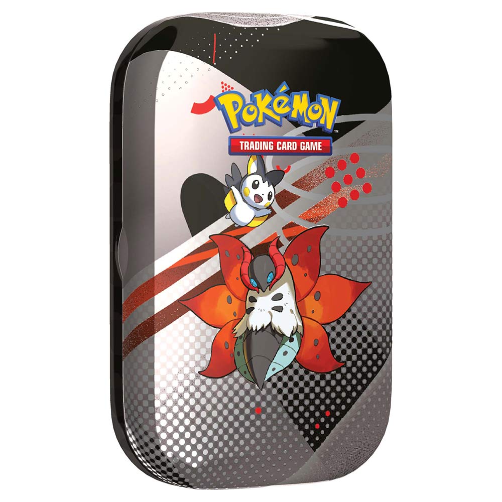 Pokémon TCG: Unova Mini Tin – Volcarona & Emolga (2 Booster Packs & 1 Sticker Card)