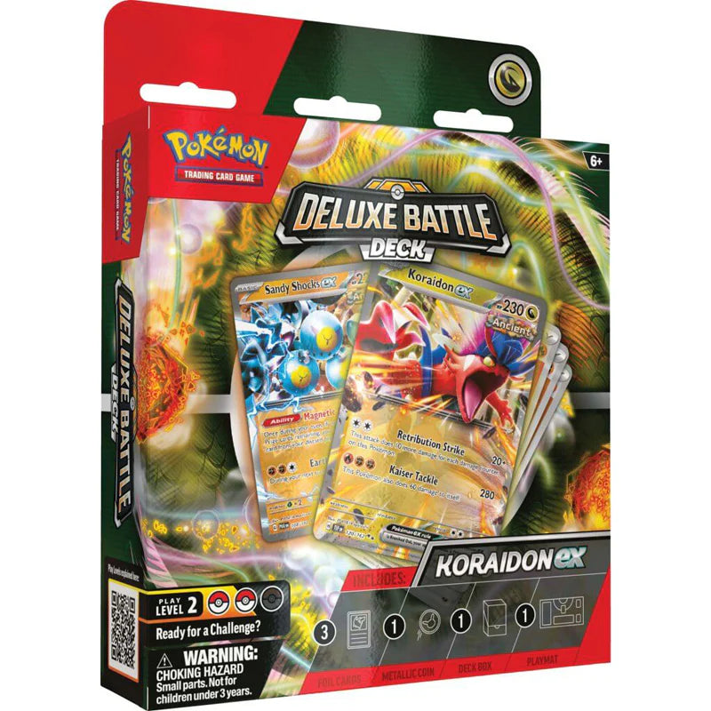 Pokémon TCG: Koraidon ex Deluxe Battle Deck (Ready-to-Play 60-Card Deck & Accessories)