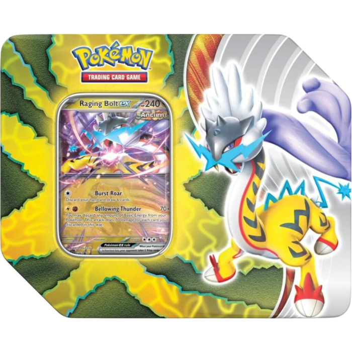 Pokemon TCG: Paradox Destinies Tin - Raging Bolt EX