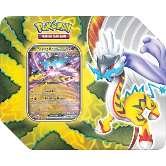 Pokemon TCG: Paradox Destinies Tin - Raging Bolt EX