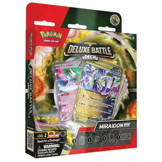 Pokémon TCG: Miraidon ex Deluxe Battle Deck (Ready-to-Play 60-Card Deck & Accessories)